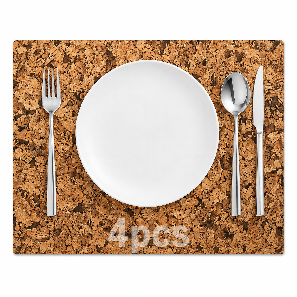 Mantel Individual Corcho | Set de 4 y 6 Piezas – XUMA DECO