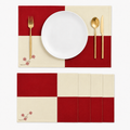 Mantel Individual Japan Rojo | Set de 4 y 6 Piezas – XUMA DECO