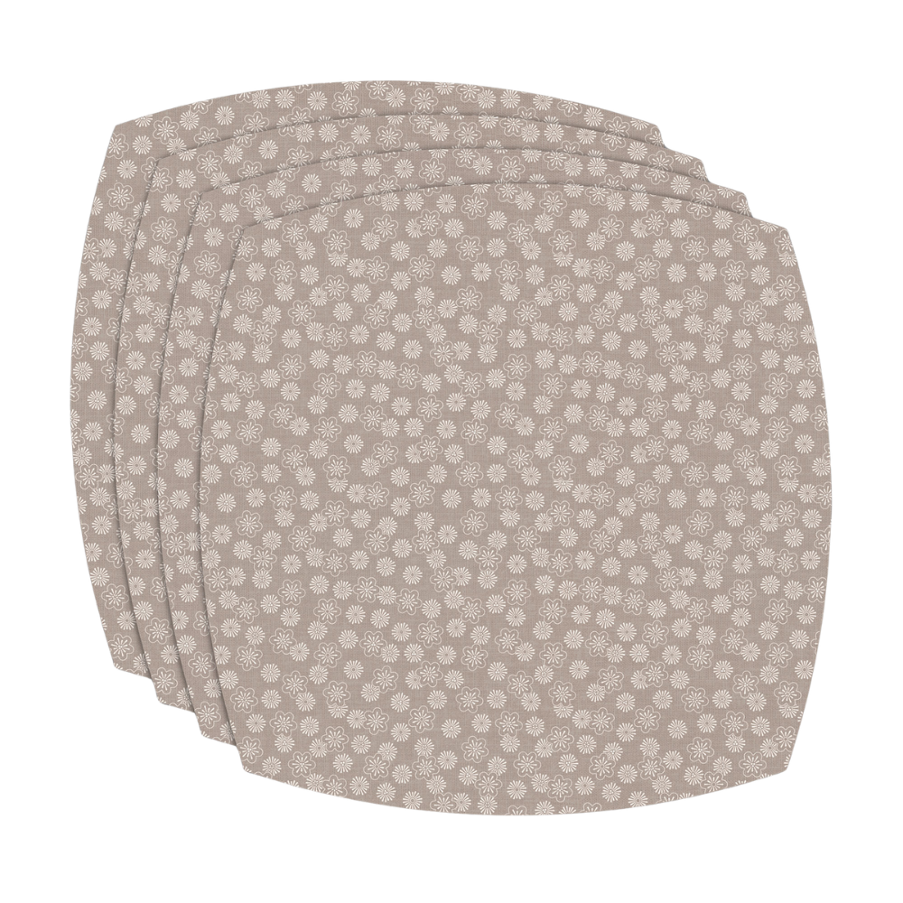 Daisy Holiday | Set de 4 Manteles Individuales |Resistentes y Limpios en Segundos.