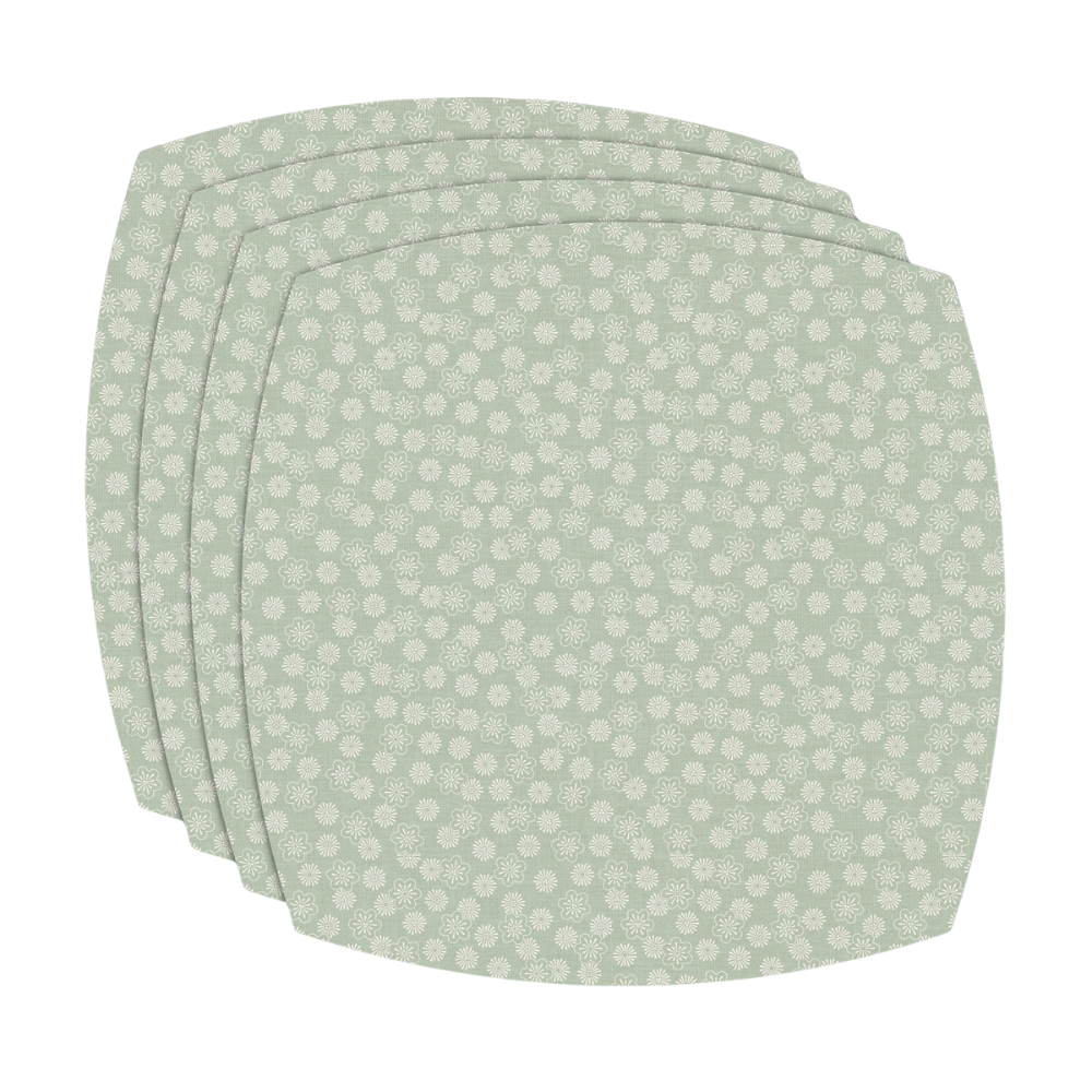 Daisy Holiday | Set de 4 Manteles Individuales |Resistentes y Limpios en Segundos.