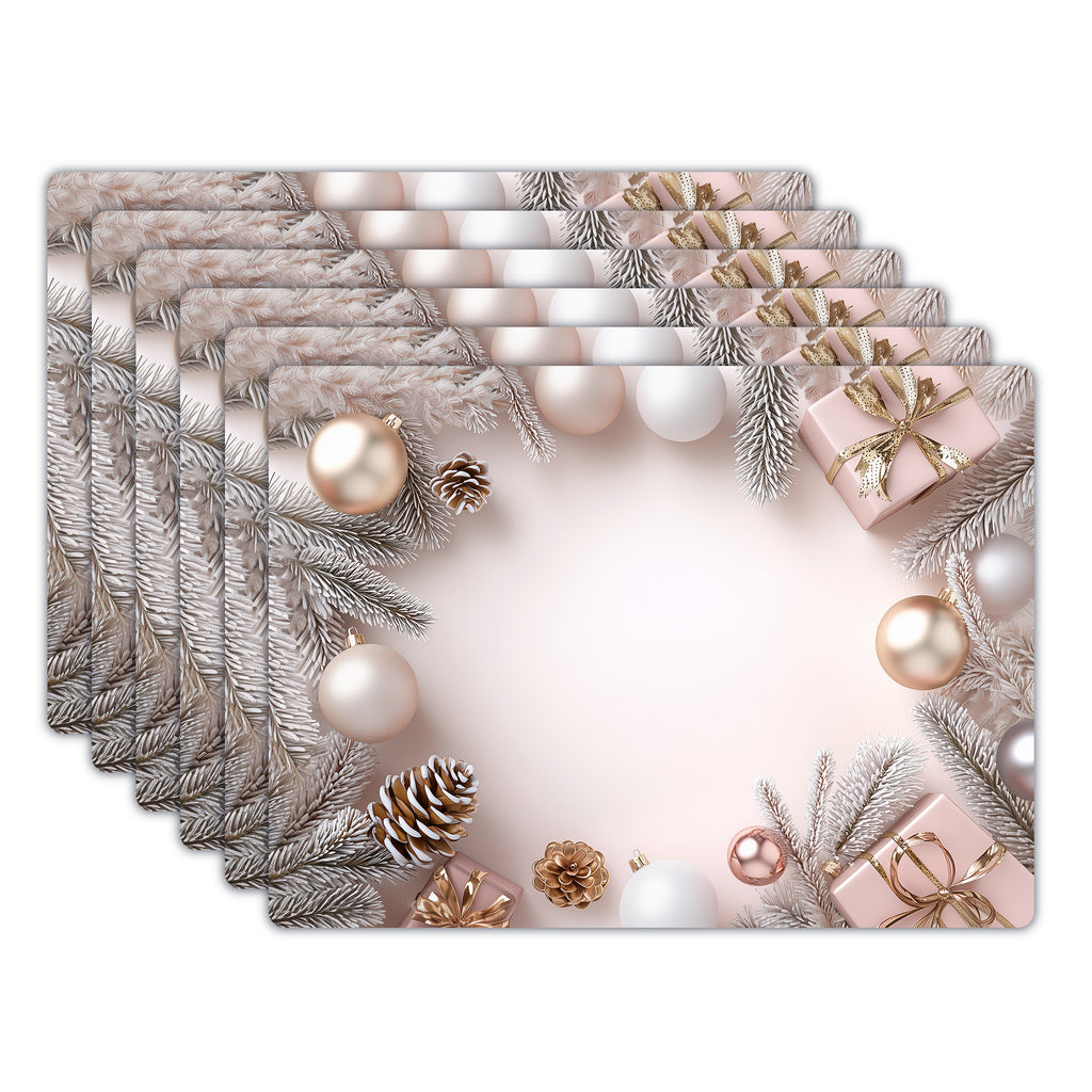 XMAS | Set de 6 Manteles Individuales Dream of Garlands