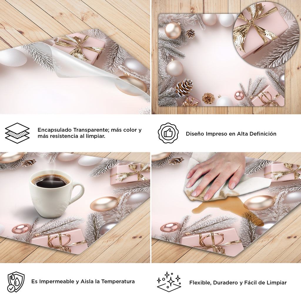 XMAS | Set de 6 Manteles Individuales Dream of Garlands