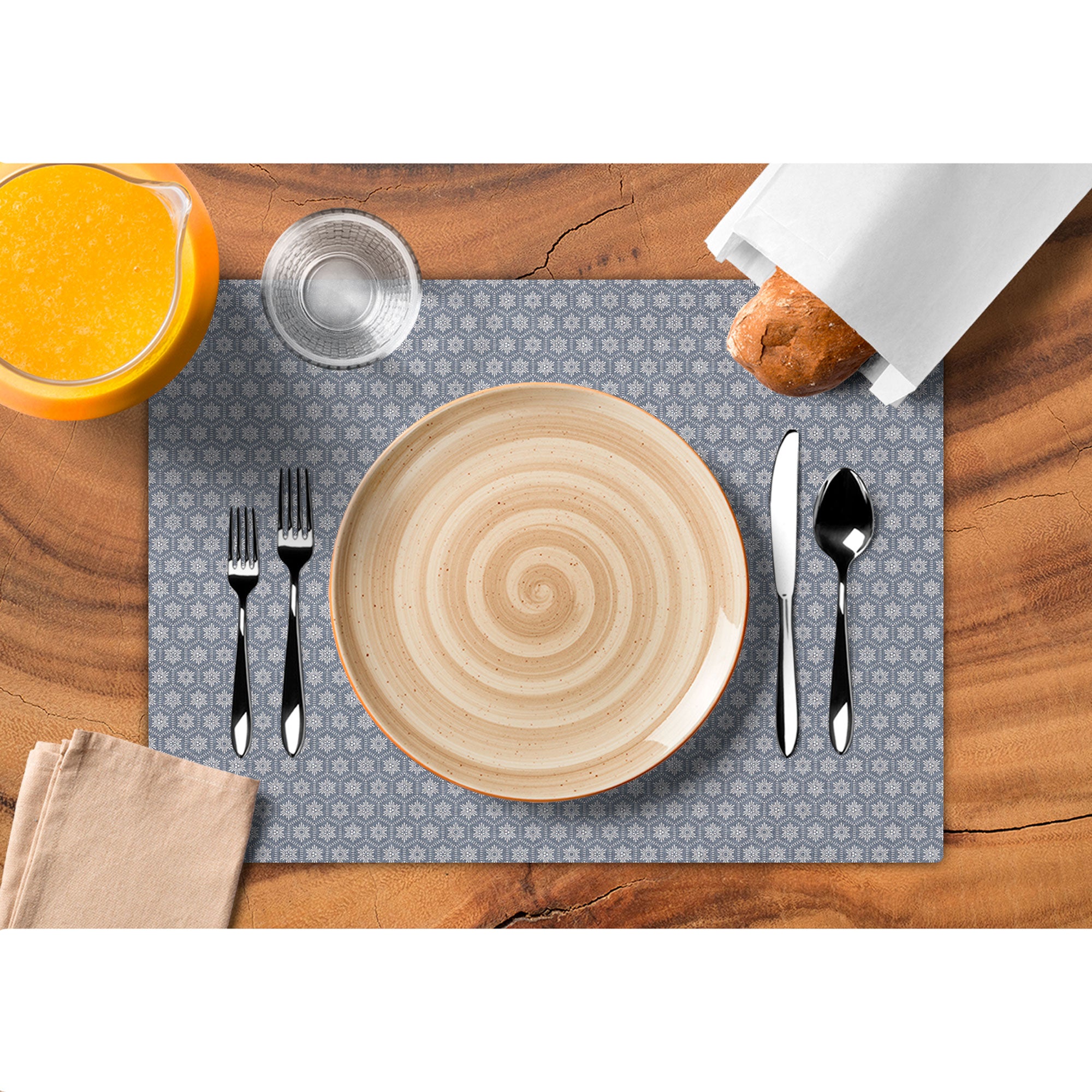 Set de 6 Manteles Individuales Button – Fácil Limpieza | XUMA DECO
