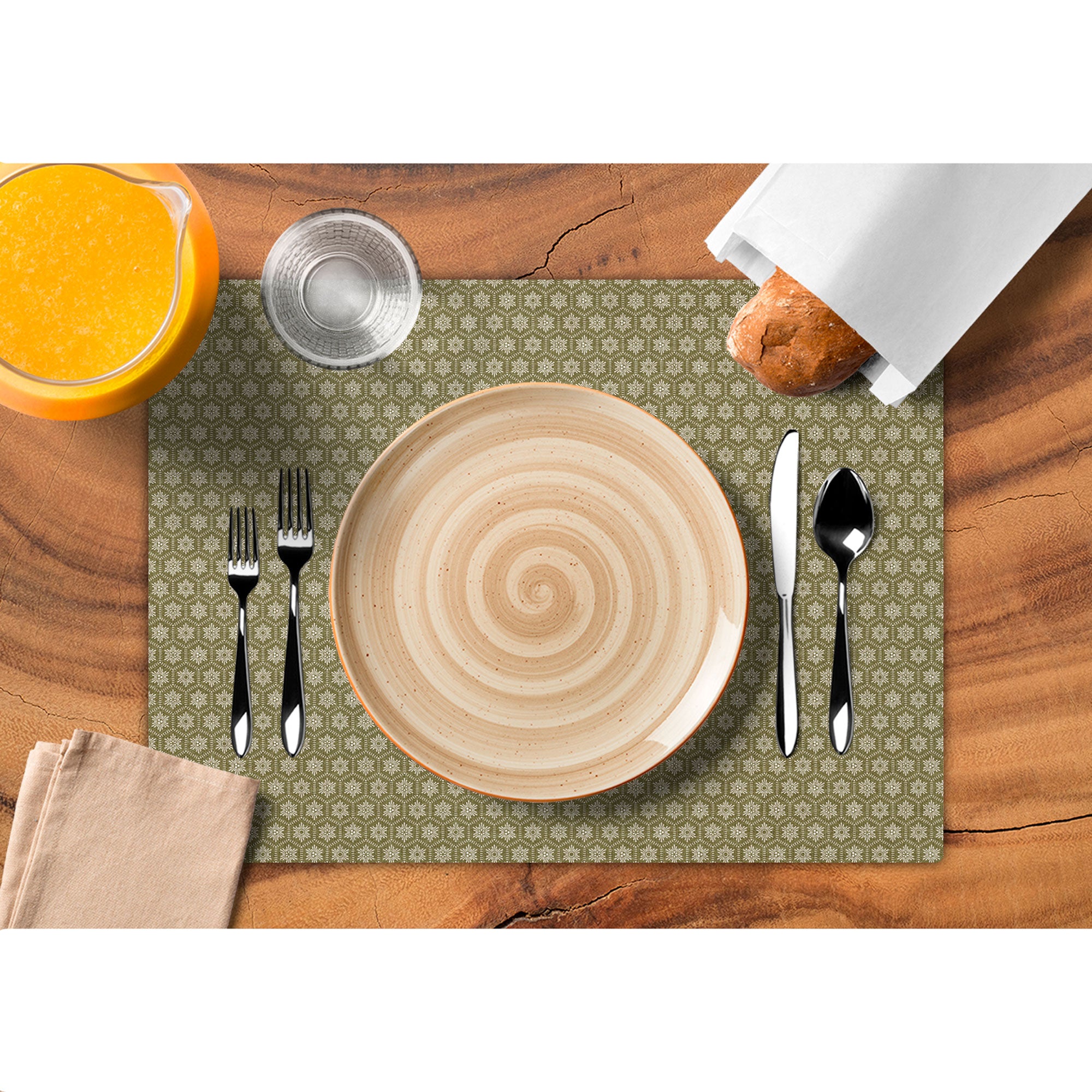 Set de 6 Manteles Individuales Button – Fácil Limpieza | XUMA DECO