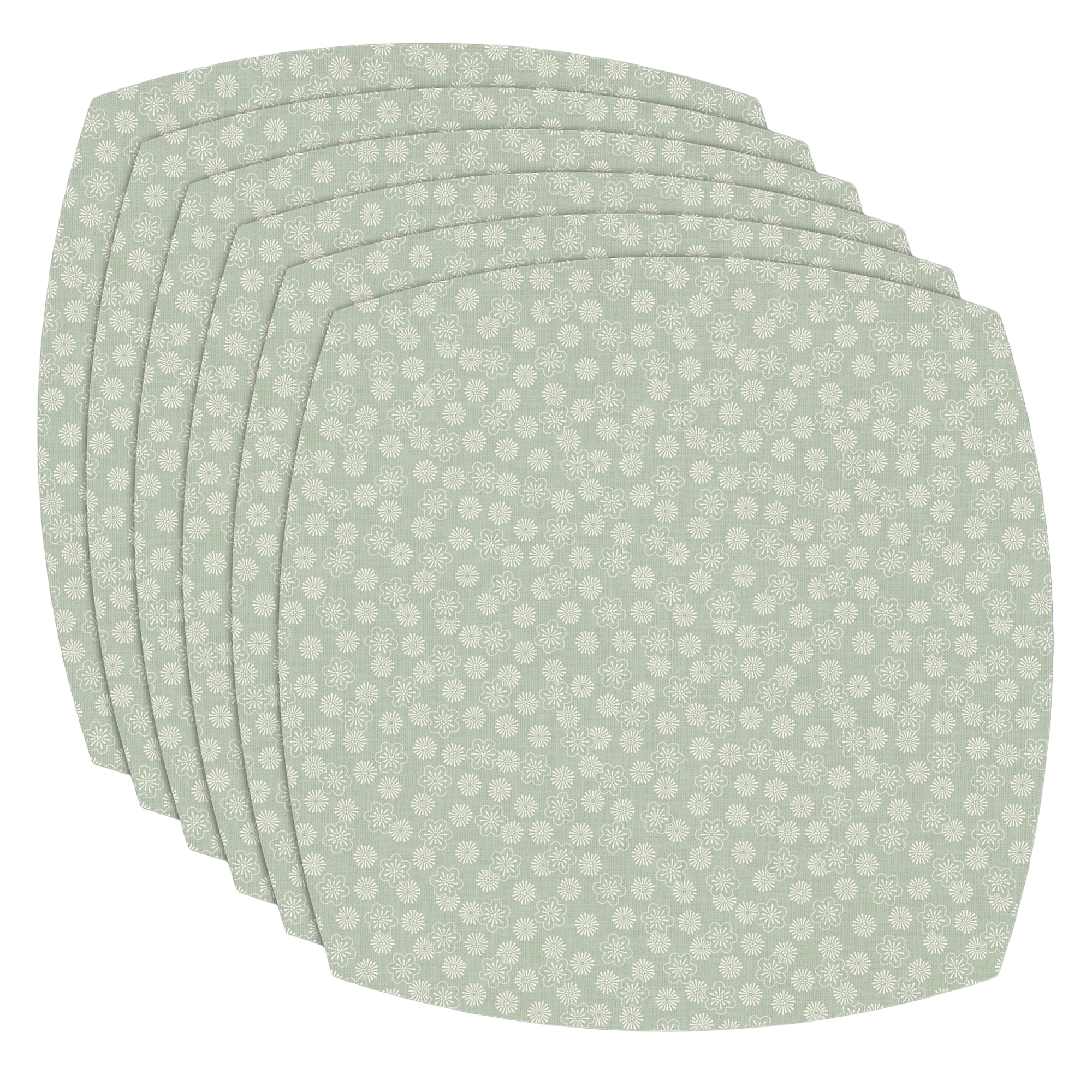 Set de 6 Manteles Individuales Daisy Holiday – Fácil Limpieza | XUMA DECO