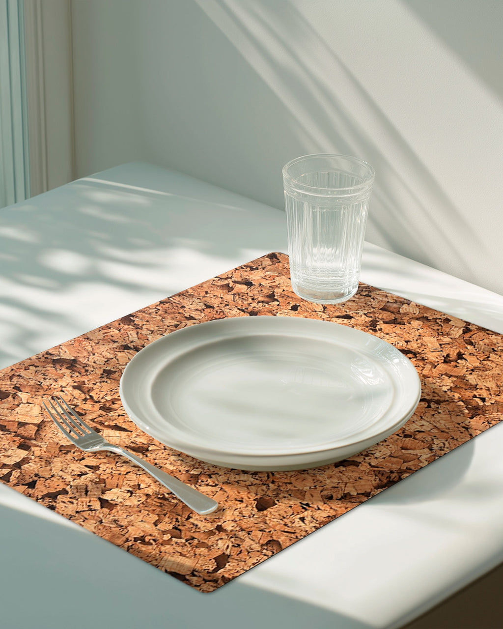 Mantel individual Corcho de XUMA DECO con taza y plato