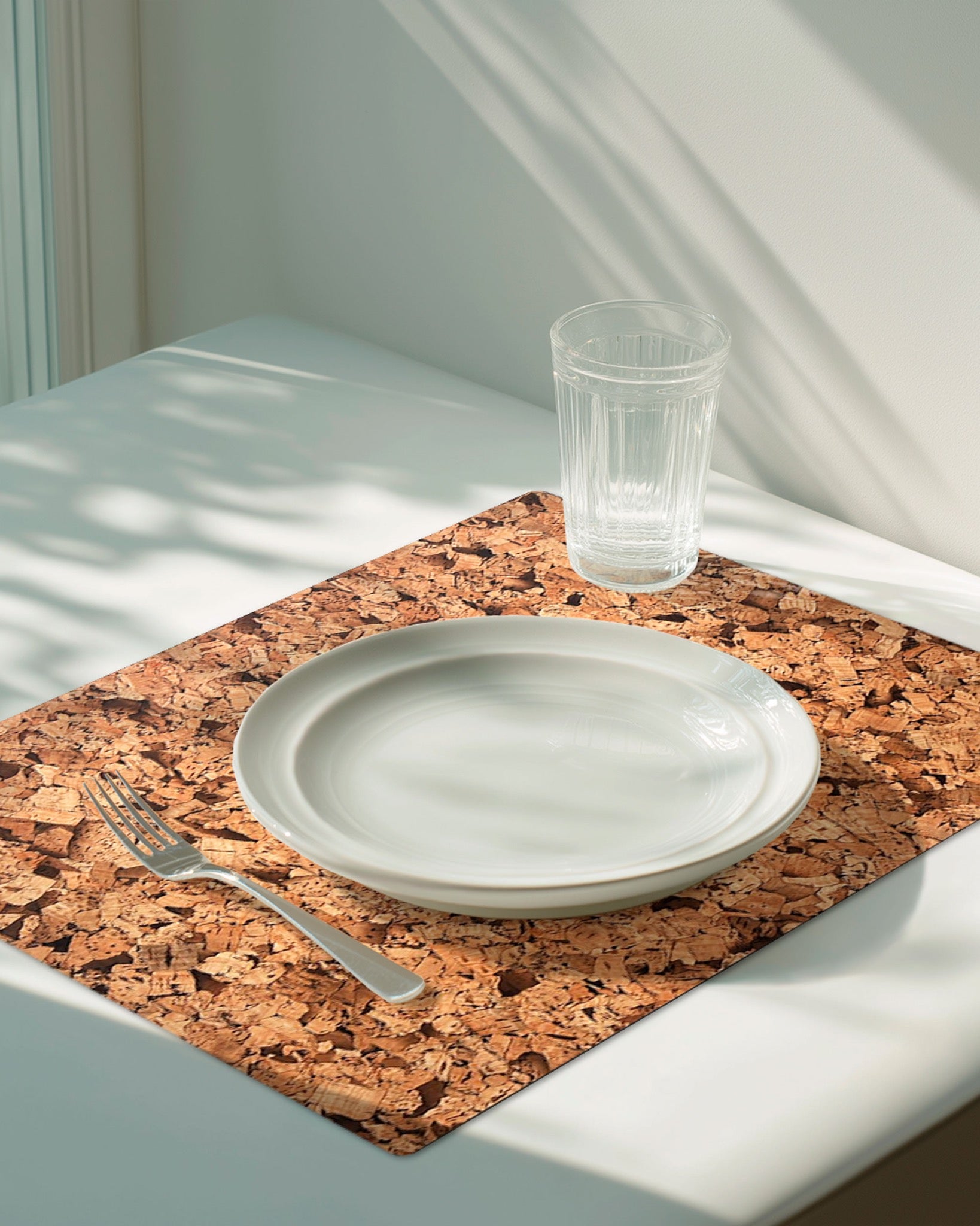 Mantel individual Corcho de XUMA DECO con taza y plato