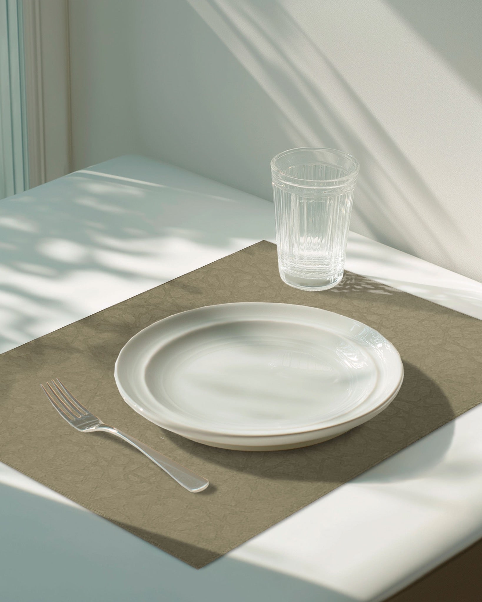 Mantel individual Morocco Crema de XUMA DECO con taza y plato